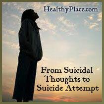 Van zelfmoordgedachten naar een zelfmoordpoging