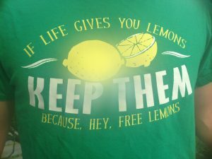 Als het leven je citroenen overhandigt, raak dan niet in paniek